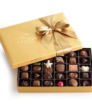 Assorted Chocolate Gold Gift Box, Classic Ribbon, 36 pc.
