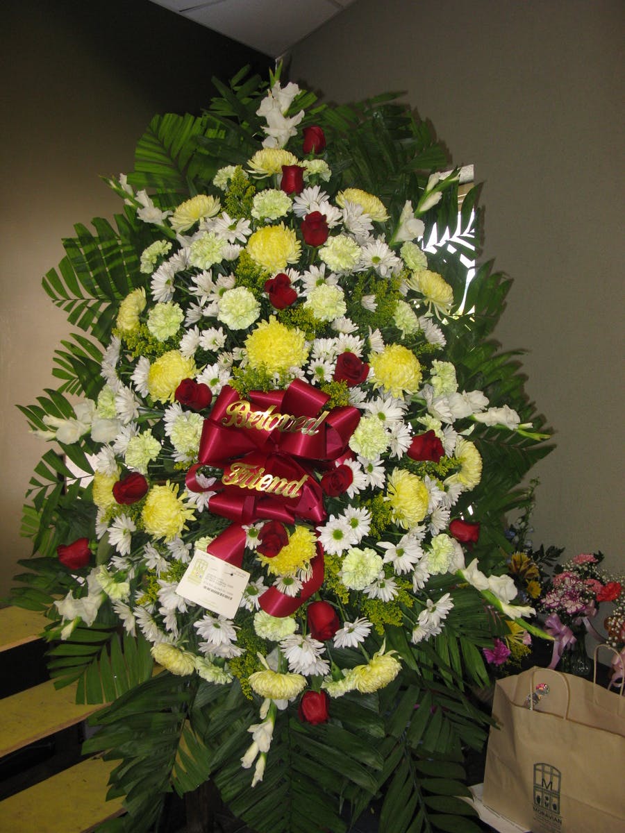 Forever Dear Spray Staten Island (NY) Sympathy Flowers Moravian Florist