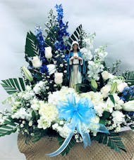 Blue And White Madonna
