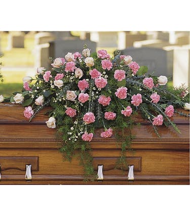 Moravian Florist Staten Island Funeral Flowers Casket Spray