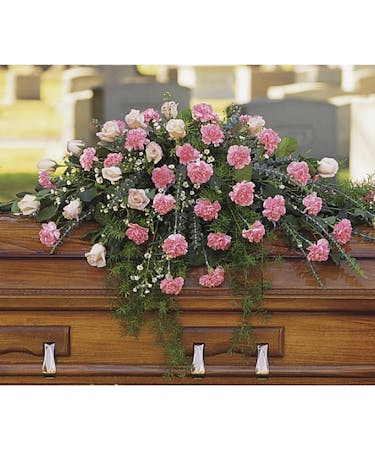 Moravian Florist Staten Island Funeral Flowers Casket Spray