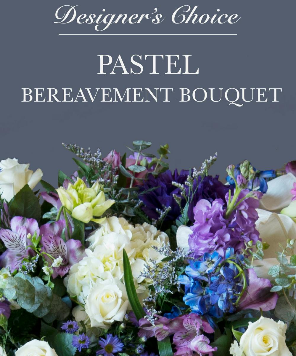 Pastel Bereavement Bouquet Staten Island - Same-day Delivery