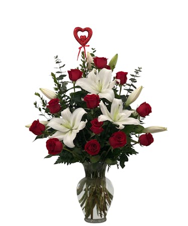 Premium Roses and Lilies